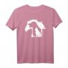 Pferd Hund & Katze - Minimalistische Kunst mit abstrakter Silhouette Overlay T-Shirt für Tierliebhaber und Ranch-Fans
