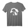Pferd Hund & Katze - Minimalistische Kunst mit abstrakter Silhouette Overlay T-Shirt für Tierliebhaber und Ranch-Fans