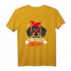 Dackel Mama Frauen T-Shirt - Süßes Dackelmotiv mit Brille und Kopftuch, ideales Geschenk für Hundeliebhaberinnen und Dackelzuchtfans