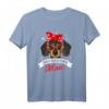 Dackel Mama Frauen T-Shirt - Süßes Dackelmotiv mit Brille und Kopftuch, ideales Geschenk für Hundeliebhaberinnen und Dackelzuchtfans