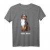 Aussie Mama Australian Shepherd Motiv Rasse Spruch Hundemama T-Shirt – Perfekt für Hundeliebhaber, Frauen & Kinder zum Geburtstag, Muttertag & Weihnachten