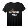 Rottweiler Mama Geschenk für Hundemamas & Frauchen - Lustiges Hundemotiv T-Shirt für Hundehalterinnen, Kinder & Damen