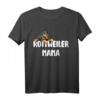 Rottweiler Mama Geschenk für Hundemamas & Frauchen - Lustiges Hundemotiv T-Shirt für Hundehalterinnen, Kinder & Damen