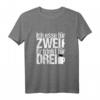 Ich esse für Zwei Er Trinkt für Drei Schwanger Baby Spruch T-Shirt – Lustiges Geschenk für Schwangere Frauen und humorvolle Babyankündigung