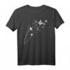 HapDog T-Shirt für Herren & Damen mit Pusteblume und Schmetterlingen – Romantisches, luftiges Geschenk für Geburtstag, Garten & Blumenliebhaber