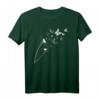 HapDog T-Shirt für Herren & Damen mit Pusteblume und Schmetterlingen – Romantisches, luftiges Geschenk für Geburtstag, Garten & Blumenliebhaber