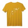 HapDog T-Shirt für Herren & Damen mit Pusteblume und Schmetterlingen – Romantisches, luftiges Geschenk für Geburtstag, Garten & Blumenliebhaber
