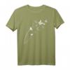HapDog T-Shirt für Herren & Damen mit Pusteblume und Schmetterlingen – Romantisches, luftiges Geschenk für Geburtstag, Garten & Blumenliebhaber