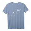 HapDog T-Shirt für Herren & Damen mit Pusteblume und Schmetterlingen – Romantisches, luftiges Geschenk für Geburtstag, Garten & Blumenliebhaber