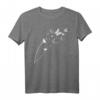 HapDog T-Shirt für Herren & Damen mit Pusteblume und Schmetterlingen – Romantisches, luftiges Geschenk für Geburtstag, Garten & Blumenliebhaber
