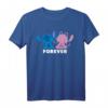 40Geburtstag Stitch and Angel Forever T-Shirt – Romantisches und Süßes Geburtstagsgeschenk für Paare, Frauen und Männer