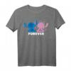 40Geburtstag Stitch and Angel Forever T-Shirt – Romantisches und Süßes Geburtstagsgeschenk für Paare, Frauen und Männer