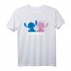 40Geburtstag Stitch and Angel Forever T-Shirt – Romantisches und Süßes Geburtstagsgeschenk für Paare, Frauen und Männer