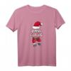 Damen Oma Claus Weihnachtsmann Partnerlook T-Shirt – Lustiges Weihnachtsoutfit für Familie & Festtage, Kurzarm, Perfekt für Weihnachten & Geschenke