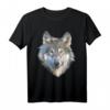 Realistisches weißes Wolf T-Shirt mit Tierdruck – Perfektes Geschenk für Wolf-Liebhaber und Tierenthusiasten