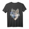 Realistisches weißes Wolf T-Shirt mit Tierdruck – Perfektes Geschenk für Wolf-Liebhaber und Tierenthusiasten