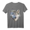 Realistisches weißes Wolf T-Shirt mit Tierdruck – Perfektes Geschenk für Wolf-Liebhaber und Tierenthusiasten