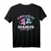 Gender Reveal Opa T-Shirt – Perfektes Geschenk für Großeltern zur Baby-Geschlechtsenthüllung bei Familienfeiern