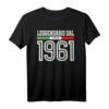 60 Anni Compleanno Nonno Papà T-Shirt - Personalisierte Geschenkidee für 60. Geburtstag, Italienischer Fan, Geburtstagsgeschenk 1961