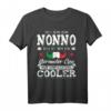 Italienischer Opa Nonno T-Shirt mit italienischer Flagge – Lustiges Geschenk für Opas aus Italien mit coolem Design
