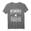 Italienischer Opa Nonno T-Shirt mit italienischer Flagge – Lustiges Geschenk für Opas aus Italien mit coolem Design