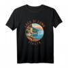 Lago di Como Italien Vintage-Stil T-Shirt im Kreis mit Used-Look – Perfektes Urlaubssouvenir für Natur- und Wasserliebhaber, Familien & Outdoor-Fans