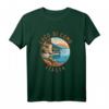 Lago di Como Italien Vintage-Stil T-Shirt im Kreis mit Used-Look – Perfektes Urlaubssouvenir für Natur- und Wasserliebhaber, Familien & Outdoor-Fans