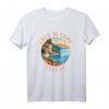 Lago di Como Italien Vintage-Stil T-Shirt im Kreis mit Used-Look – Perfektes Urlaubssouvenir für Natur- und Wasserliebhaber, Familien & Outdoor-Fans