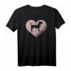 Jack Russel Terrier Mama Hund Valentinstag Herz T-Shirt - Lustiges Hundeliebhaber-Shirt für Mütter und Väter