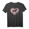 Jack Russel Terrier Mama Hund Valentinstag Herz T-Shirt - Lustiges Hundeliebhaber-Shirt für Mütter und Väter