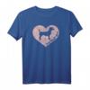Jack Russel Terrier Mama Hund Valentinstag Herz T-Shirt - Lustiges Hundeliebhaber-Shirt für Mütter und Väter