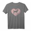 Jack Russel Terrier Mama Hund Valentinstag Herz T-Shirt - Lustiges Hundeliebhaber-Shirt für Mütter und Väter