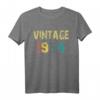 65. Geburtstag Geschenk Papa Mama - Geboren 1954 T-Shirt im Vintage Retro Look für Männer, Frauen, Familie & Party