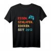 2012 Geboren 12. Geburtstag Gamer T-Shirt für Jungen & Mädchen - Lustiges Gaming Outfit mit Retro Controller Design für Geburtstag & Party