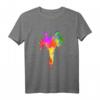Jiu Jitsu Farbspritzer Kinder T-Shirt mit Silhouette – Perfekt für Jujitsu, Judo und MMA Fans & Kinder bei Martial Arts Events