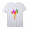 Jiu Jitsu Farbspritzer Kinder T-Shirt mit Silhouette – Perfekt für Jujitsu, Judo und MMA Fans & Kinder bei Martial Arts Events