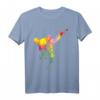 Taekwondo Jiu Jitsu Farbspritzer Kinder T-Shirt – Buntes Kampfsport-Shirt für Kinder, MMA- und Judofans, Perfekt für Meisterschaften