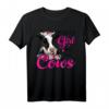 Ich bin nur ein Mädchen, das Kühe liebt - Kuh-Liebhaber T-Shirt für Mädchen und Frauen, perfektes Geschenk zu Geburtstag, Weihnachten & Muttertag