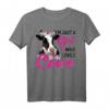 Ich bin nur ein Mädchen, das Kühe liebt - Kuh-Liebhaber T-Shirt für Mädchen und Frauen, perfektes Geschenk zu Geburtstag, Weihnachten & Muttertag