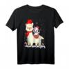 Lustiges Alpaka Lama Einhorn Weihnachten Deko Pyjama, Mundschutz & T-Shirt – Perfekt für Familie, Freunde & Tierliebhaber