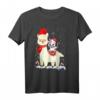 Lustiges Alpaka Lama Einhorn Weihnachten Deko Pyjama, Mundschutz & T-Shirt – Perfekt für Familie, Freunde & Tierliebhaber