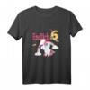 6. Geburtstag Mädchen Geschenk - Endlich 6 Magisches Einhorn T-Shirt mit Glitzer, Regenbogen & Funken für den Kindergeburtstag