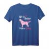 Labrador Retriever Herz T-Shirt für Hundemamas - Perfektes Geschenk für Geburtstag & Weihnachten für Hunde-Liebhaber & Tierfreunde