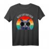 Bester Katzen-Vati überhaupt Stoß-Sitz T-Shirt - Lustiges Vintage Geschenk für Katzenliebhaber & Vatertag