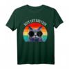 Bester Katzen-Vati überhaupt Stoß-Sitz T-Shirt - Lustiges Vintage Geschenk für Katzenliebhaber & Vatertag