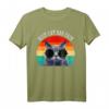 Bester Katzen-Vati überhaupt Stoß-Sitz T-Shirt - Lustiges Vintage Geschenk für Katzenliebhaber & Vatertag