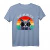 Bester Katzen-Vati überhaupt Stoß-Sitz T-Shirt - Lustiges Vintage Geschenk für Katzenliebhaber & Vatertag
