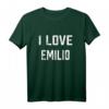 I Love Emilio Familien-T-Shirt mit Namen – Perfekt für Familientreffen und Geschlechtsoffenbarung