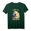Weinlese-Golden Retriever Hundeleben ist goldenes T-Shirt – Lustiges Hundemotiv für Hundehalter, Retriever-Liebhaber & Hundebesitzer