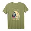 Weinlese-Golden Retriever Hundeleben ist goldenes T-Shirt – Lustiges Hundemotiv für Hundehalter, Retriever-Liebhaber & Hundebesitzer